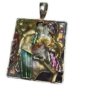 Vintage Dating Girl Pendant